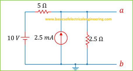 Thevening theorem step 1